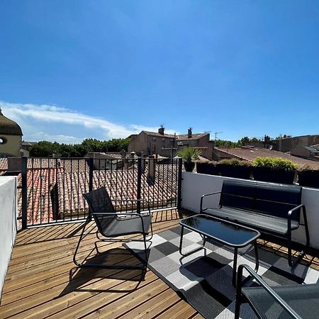 Rooftop N°38 - Rooms Et Studios - Vue Cite Medievale Каркасон Екстериор снимка