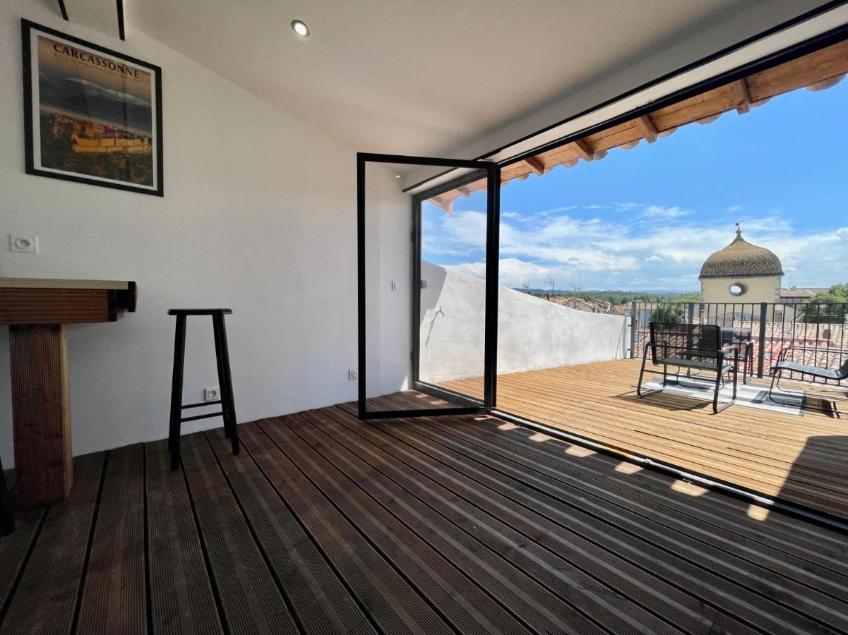 Rooftop N°38 - Rooms Et Studios - Vue Cite Medievale Каркасон Екстериор снимка